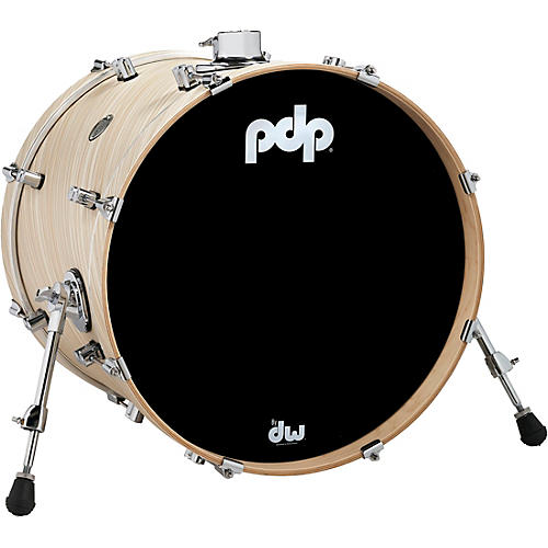 PDP by DW Concept Maple Bass Drum with Chrome Hardware 20 x 16 in. Twisted Ivory