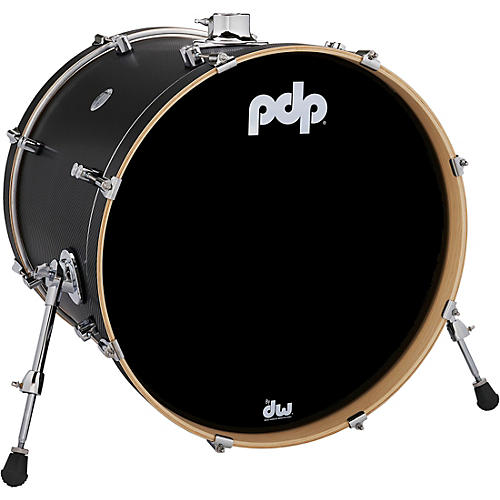 PDP by DW Concept Maple Bass Drum with Chrome Hardware 22 x 18 in. Carbon Fiber