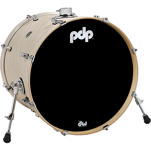 PDP Concept Maple Bass Drum with Chrome Hardware 22 x 18 in. Twisted Ivory