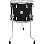 PDP by DW Concept Maple Floor Tom with Chrome Hardware 14 x 12 in. Satin Black