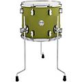 PDP by DW Concept Maple Floor Tom with Chrome Hardware 14 x 12 in. Satin Black14 x 12 in. Satin Olive