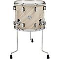 PDP by DW Concept Maple Floor Tom with Chrome Hardware 18 x 16 in. Satin Pewter14 x 12 in. Twisted Ivory