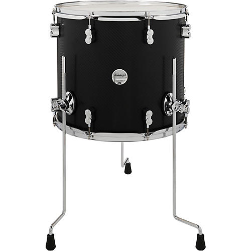 PDP by DW Concept Maple Floor Tom with Chrome Hardware 16 x 14 in. Carbon Fiber