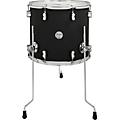 PDP by DW Concept Maple Floor Tom with Chrome Hardware 18 x 16 in. Satin Pewter16 x 14 in. Satin Black