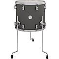 PDP by DW Concept Maple Floor Tom with Chrome Hardware 14 x 12 in. Twisted Ivory16 x 14 in. Satin Pewter