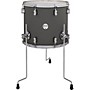 PDP by DW Concept Maple Floor Tom with Chrome Hardware 16 x 14 in. Satin Pewter