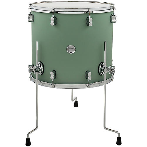 PDP by DW Concept Maple Floor Tom with Chrome Hardware 18 x 16 in. Satin Seafoam