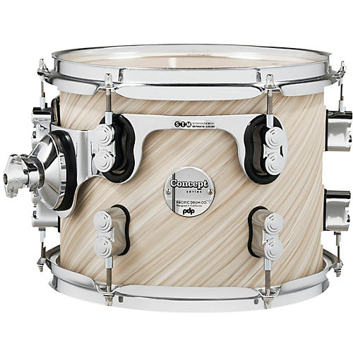 PDP Concept Maple Rack Tom with Chrome Hardware 10 x 8 in. Twisted Ivory