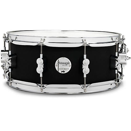 PDP Concept Maple Snare Drum With Chrome Hardware 14 x 5.5 in. Satin Black
