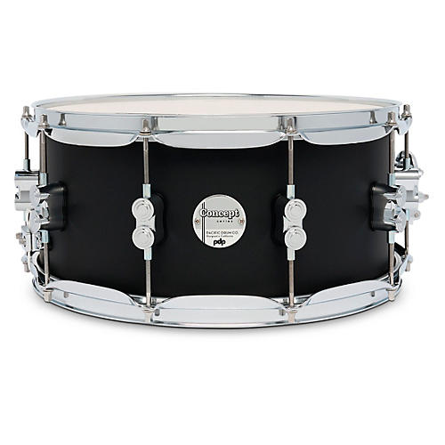 PDP Concept Maple Snare Drum With Chrome Hardware 14 x 6.5 in. Satin Black