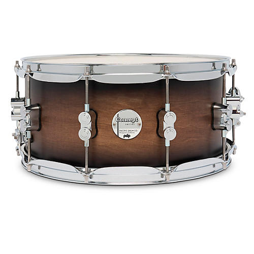 PDP by DW Concept Maple Snare Drum With Chrome Hardware 14 x 6.5 in. Satin Charcoal Burst