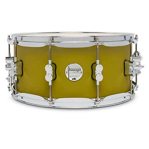 PDP Concept Maple Snare Drum With Chrome Hardware 14 x 6.5 in. Satin Olive