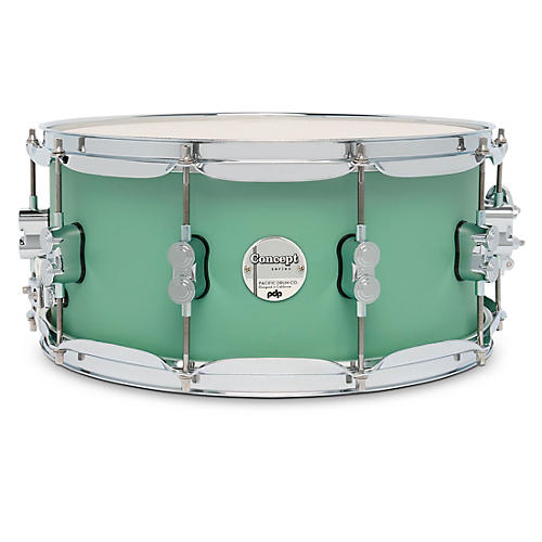 PDP Concept Maple Snare Drum With Chrome Hardware 14 x 6.5 in. Satin Seafoam