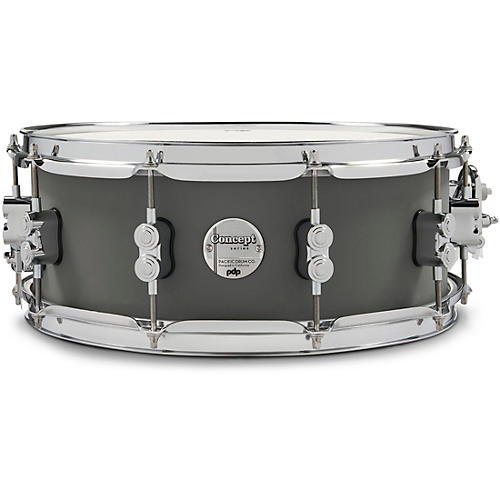 PDP by DW Concept Maple Snare Drum with Chrome Hardware 14 x 5.5 in. Satin Pewter
