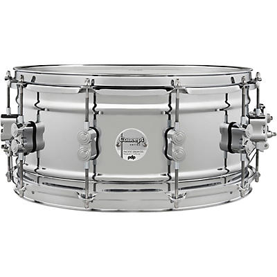 PDP by DW Concept Metal Chrome Over Steel Snare Drum