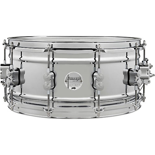 PDP Concept Metal Chrome Over Steel Snare Drum 14 x 6.5 in. Chrome