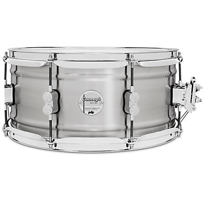 PDP by DW Concept Series 1.2 mm Natural Satin Brushed Aluminum Snare Drum