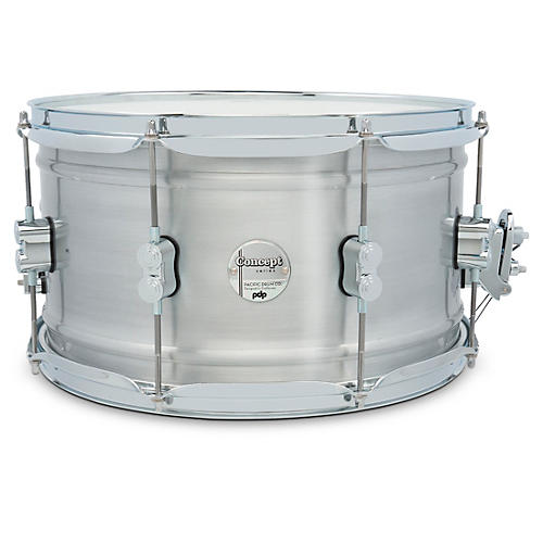 PDP by DW Concept Series 1.2 mm Natural Satin Brushed Aluminum Snare Drum 14 x 8 in.