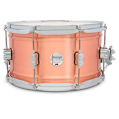 PDP Concept Series 1.2 mm Natural Satin Brushed Copper Snare Drum