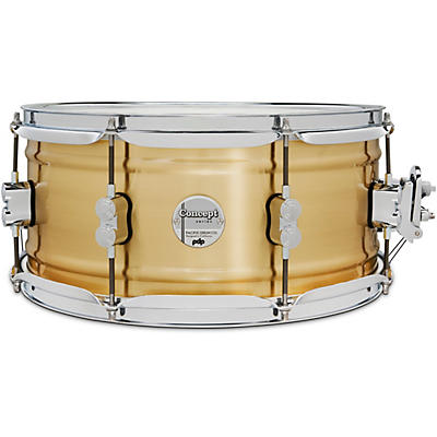 PDP by DW Concept Series 1.2mm Natural Satin Brushed Brass Snare Drum