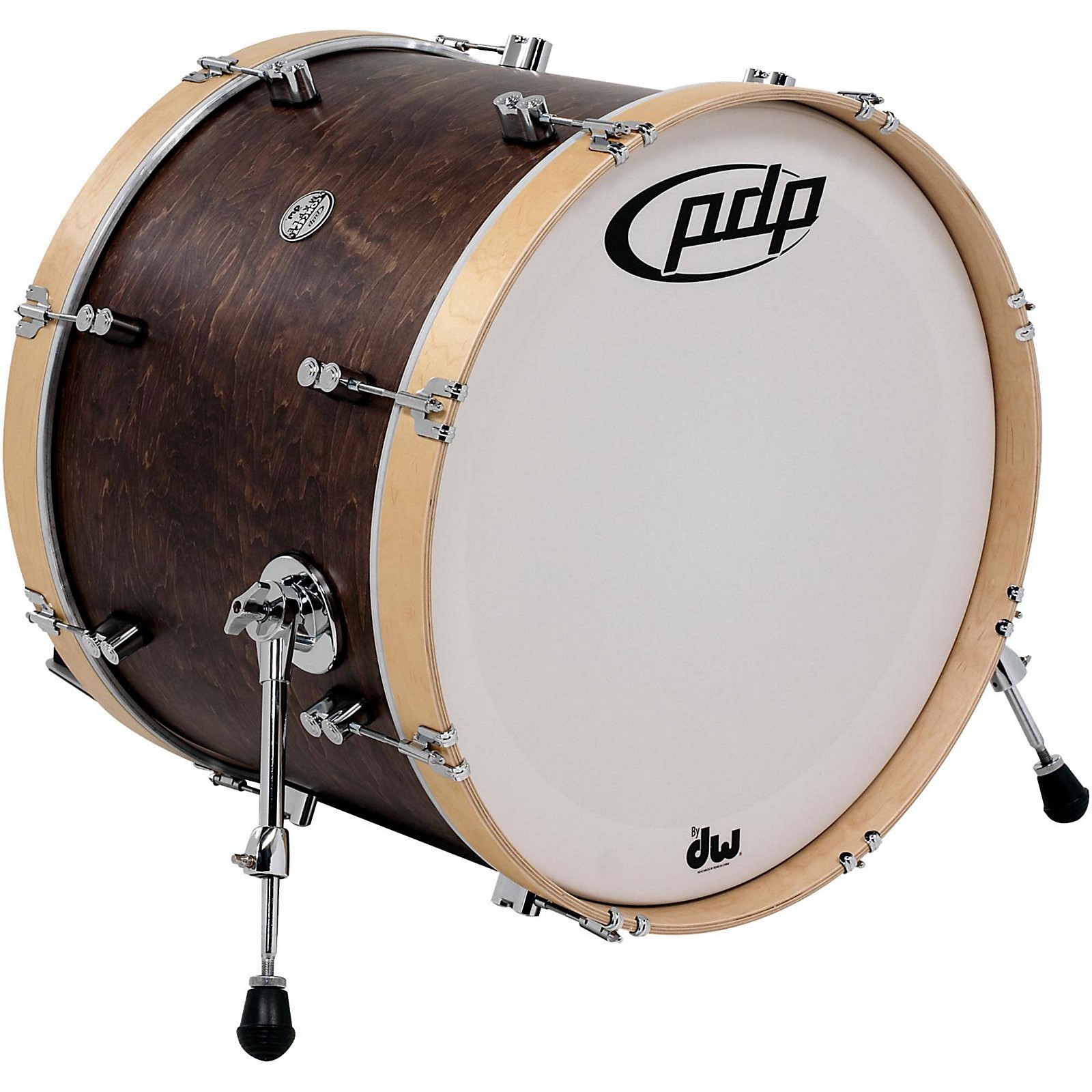 PDP by DW Concept Series Classic Wood Hoop Bass Drum 22 x 16 in. Walnut