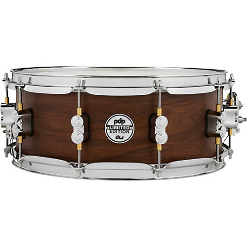 PDP by DW Concept Series Limited Edition 20-Ply Hybrid Walnut Maple Snare Drum 14 x 8 in. Satin Walnut