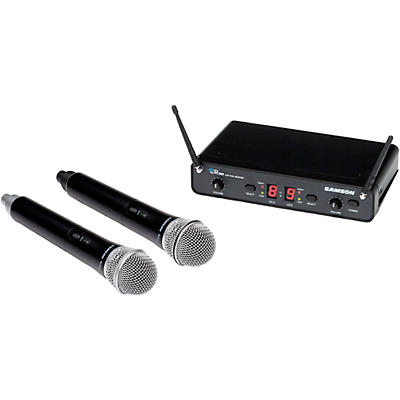 Samson Concert 288 Dual-Channel Wireless Handheld System With 2 Q6 Handheld Microphones (CB288 x 2/CR288)