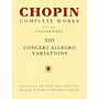 PWM Concert Allegro Variations (Chopin Complete Works Vol. XIII) PWM Series Softcover