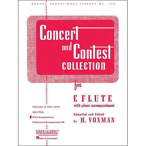 Hal Leonard Concert And Contest Collection C Flute Piano Accompaniment Only