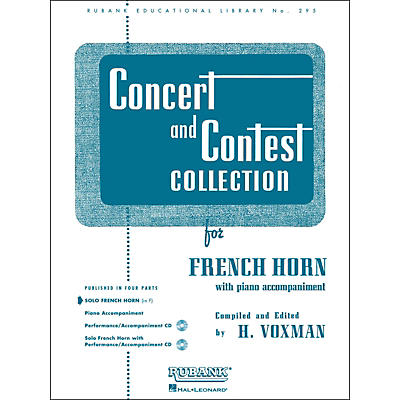 Hal Leonard Concert And Contest Collection French Horn In F Solo Part Only