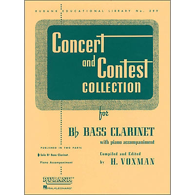 Hal Leonard Concert And Contest Collection for B Flat Bass Clarinet Solo Part Only