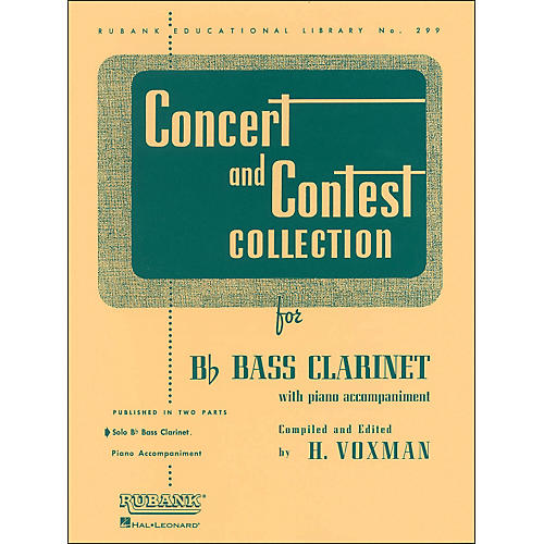 Hal Leonard Concert And Contest Collection for B Flat Bass Clarinet Solo Part Only