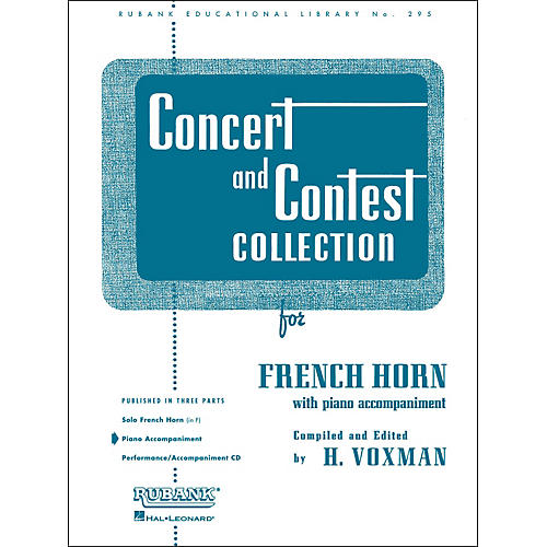 Hal Leonard Concert And Contest Collection for French Horn In F Piano Accompaniment Only