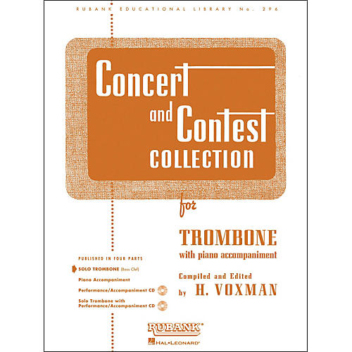 Hal Leonard Concert And Contest Collection for Solo Trombone Solo Part Only