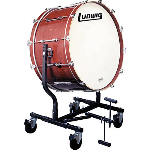 Ludwig Concert Bass Drum w/ LE787 Stand Mahogany Stain 16x32