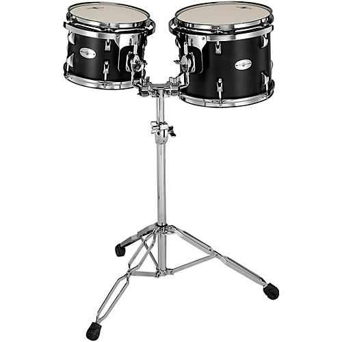 Black Swamp Percussion Concert Black Concert Tom Set with Stand 10 and 12 in.