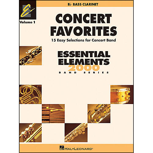 Hal Leonard Concert Favorites Vol1 Bb Bass Clarinet