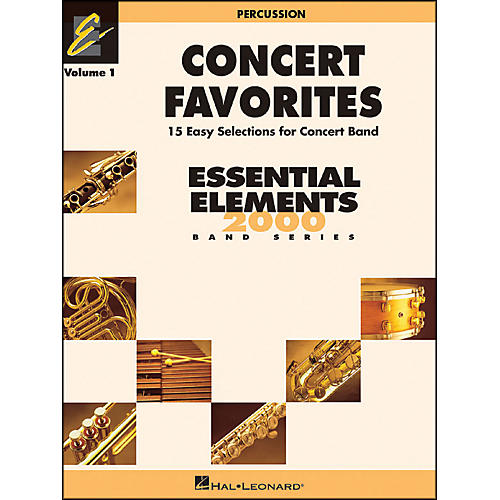 Concert Favorites Vol1 Percussion 15 Easy Selections for Concert Band