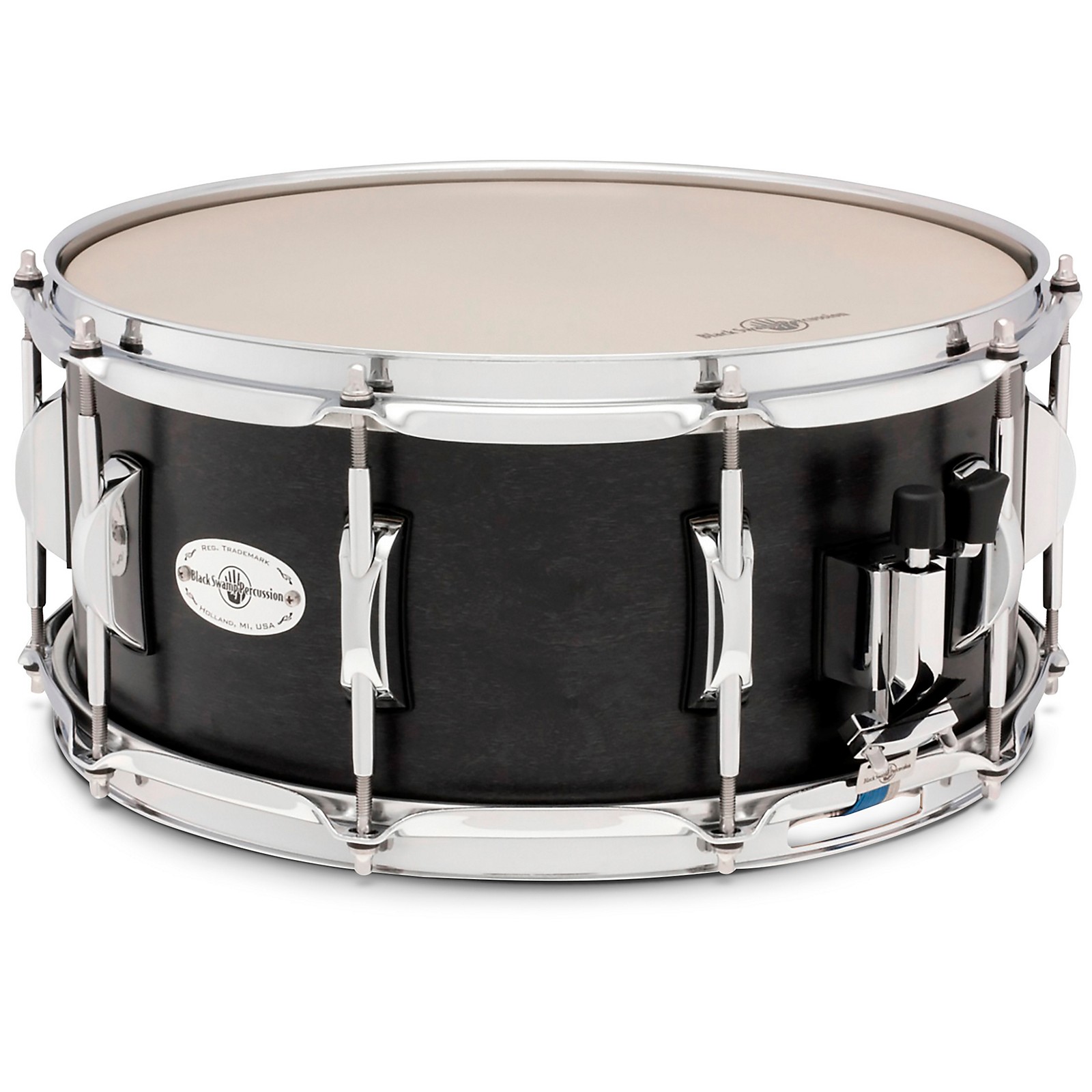 Black Swamp Percussion Concert Maple Shell Snare Drum Black NickelOver