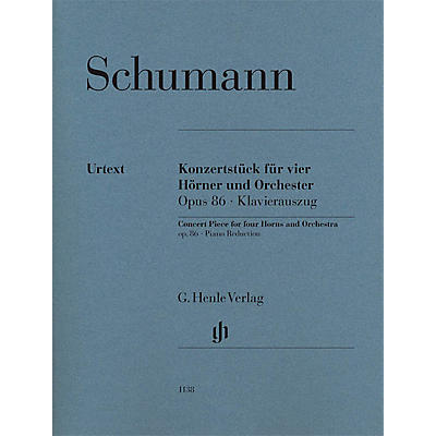G. Henle Verlag Concert Piece for Four Horns and Orchestra, Op. 86 Henle Music Softcover by Schumann