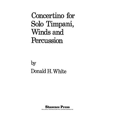 Shawnee Press Concertino For Solo Timpani, Winds And Percussion Concert Band Arranged by Donald