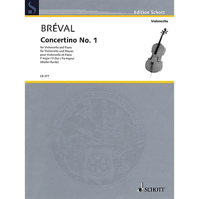 Schott Concertino No. 1 in F Major (Cello and Piano) String Series Softcover