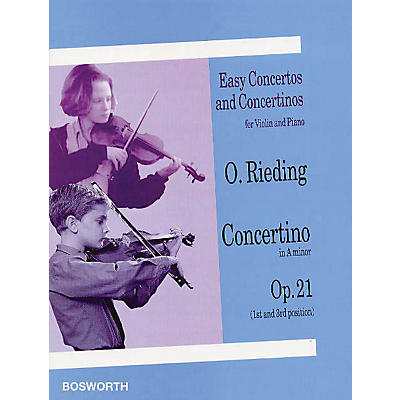BOSWORTH Concertino in A Minor for Violin and Piano Op. 21 Music Sales America Series Softcover