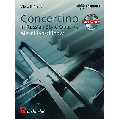 De Haske Music Concertino in Russian Style, Opus 35 (Viola & Piano) De Haske Solo Work CD Series by Alexei Janschinow