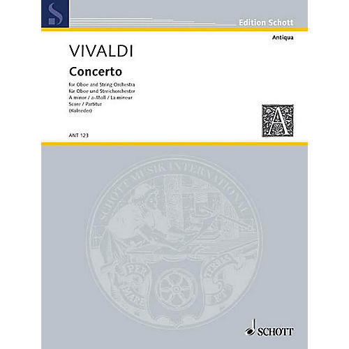 Concerto A Minor RV 461/PV 42 (Score) Schott Series by Antonio Vivaldi