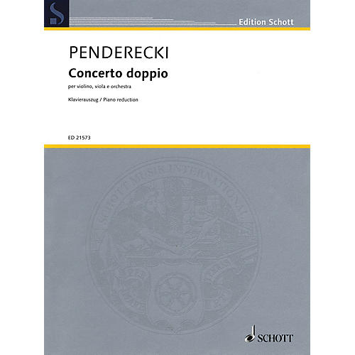 Schott Concerto Doppio String Series Softcover Composed by Krzysztof Penderecki
