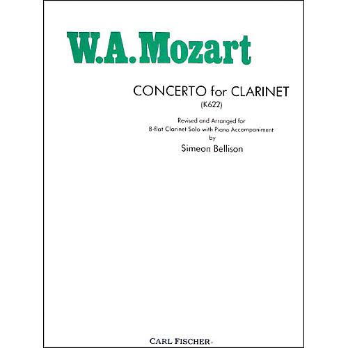 Carl Fischer Concerto For Clarinet (K622)