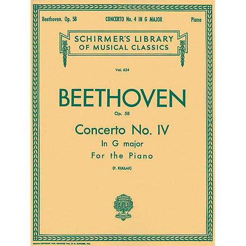 G. Schirmer Concerto No 4 In G Major Op 58 2 Pianos 4 Hands By Beethoven