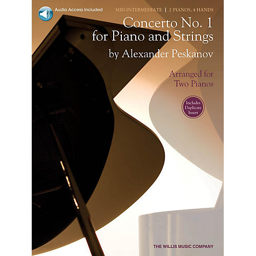 Concerto No. 1 for Piano and Strings Willis Series Book with CD by Alexander Peskanov (Level Mid-Inter)