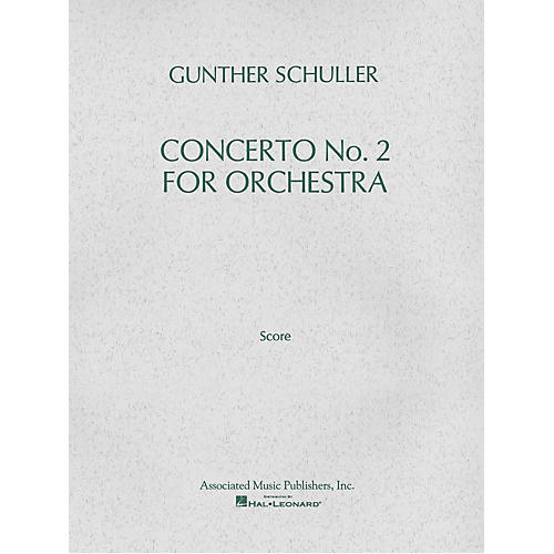 Associated Concerto No. 2 for Orchestra (1976) (Full Score) Study Score Series Composed by Gunther Schuller